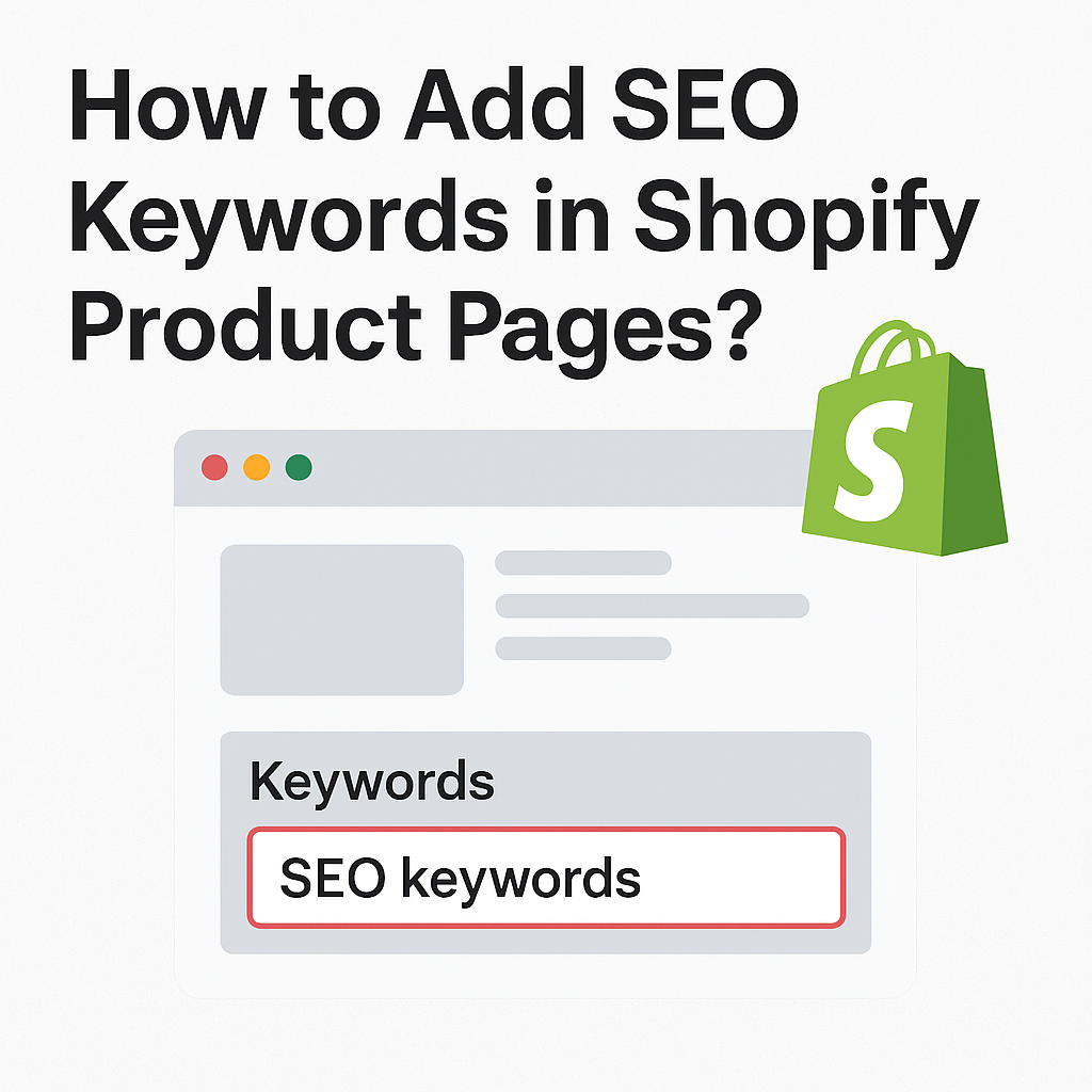 How to Add SEO Keywords in Shopify Product Pages?