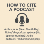 how to cite a podcast