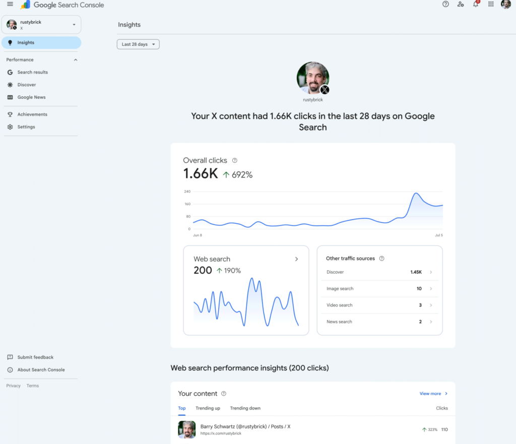 Google Search Console Can Now Track Your Instagram, TikTok, X & YouTube Performance